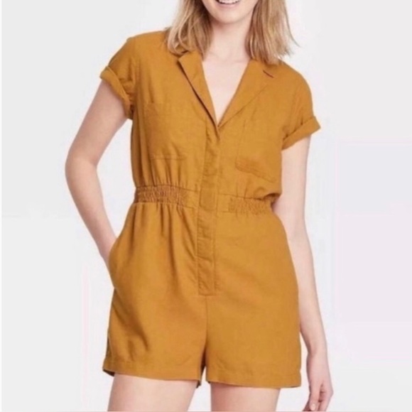 Target - Universal Thread - Yellow Romper - Picture 2 of 5